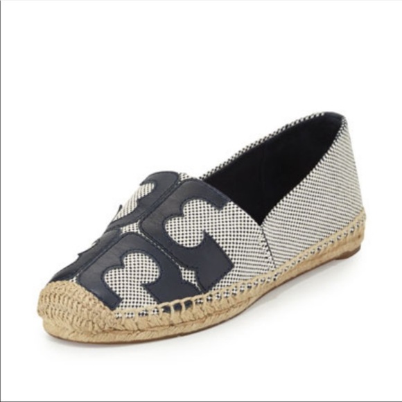 Tory Burch Shoes - Tory Burch Tivoli A Line Espadrille Flats 8.5 Navy